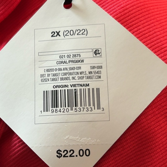 Ava & Viv Vibrant Red Polo Shirt - Picture 4 of 4